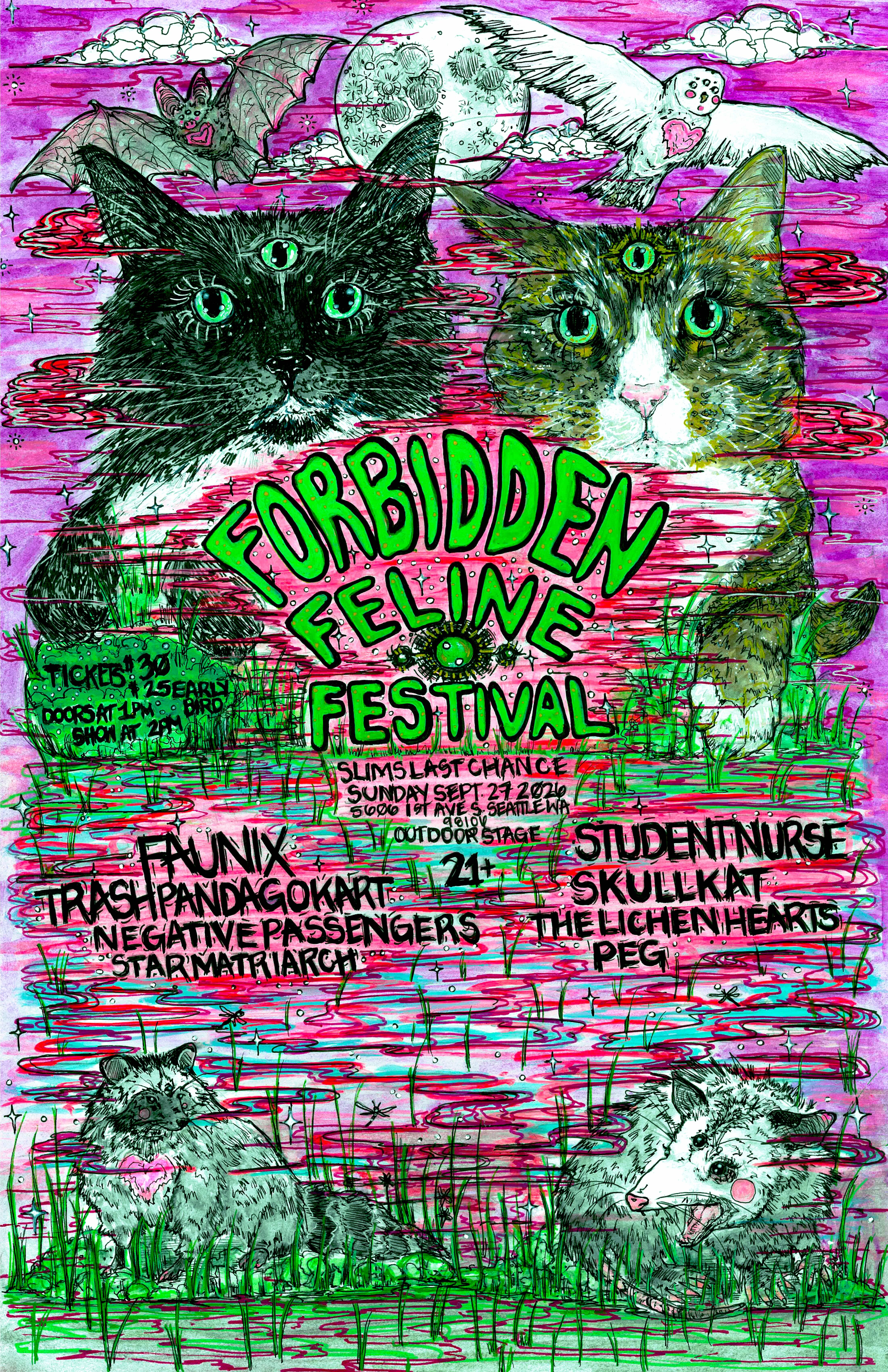 Forbidden Feline Festival 2026 poster